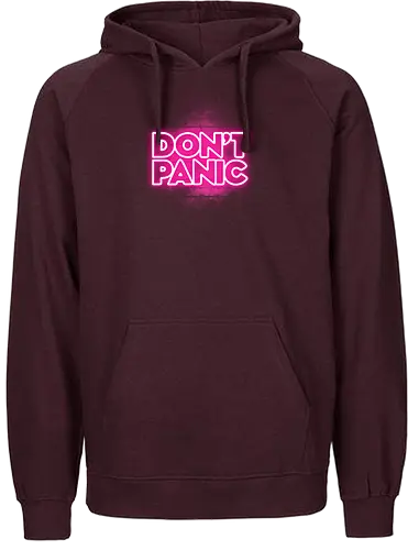 Don’t Panic - don't panic, Panic, towel - Fairtrade Hoodie