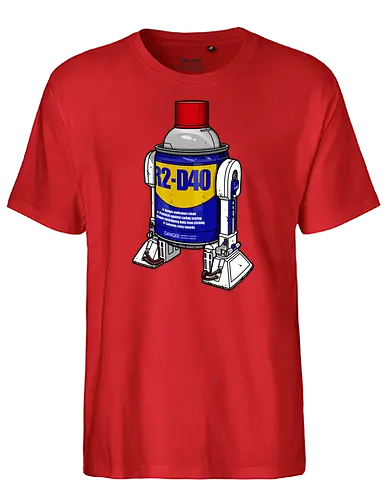 R2-D40 - space, space opera, mashup, oil - Fairtrade T-Shirt