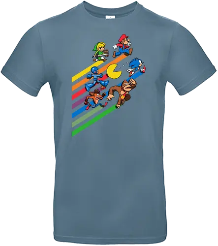 High Score Strk - gaming, rainbow, High Score, Retro Games - Standard T-Shirt