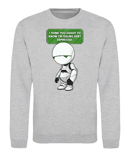 Paranoid Android - android, douglas adams, 42, anhalter, galaxis - Sweatshirt