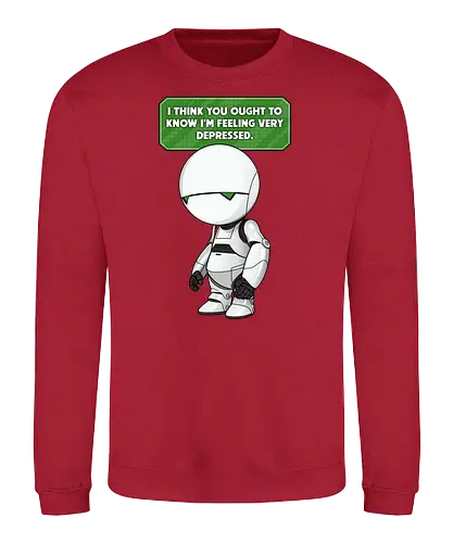 Paranoid Android - android, douglas adams, 42, anhalter, galaxis - Sweatshirt