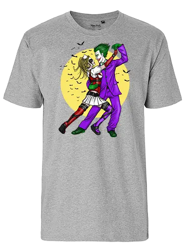 Mad Love - clown, comic, love - Fairtrade T-Shirt