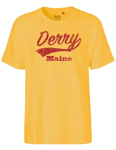 Derry - college, city, king, horror, stephen, maine, usa - Fairtrade T-Shirt