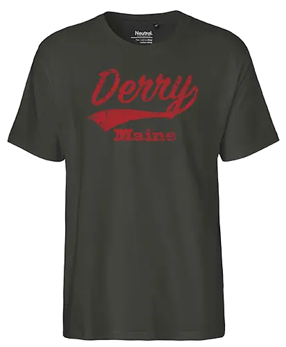 Derry - college, city, king, horror, stephen, maine, usa - Fairtrade T-Shirt