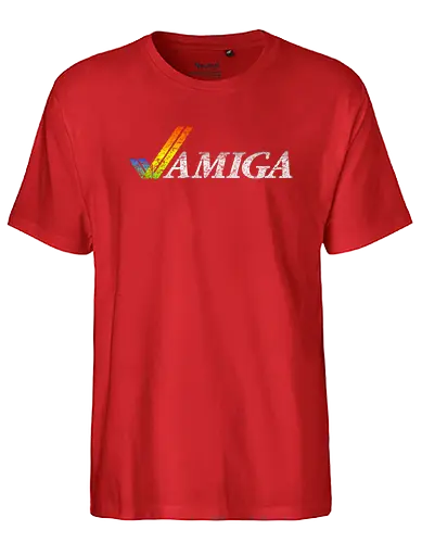 Amiga - amiga, computer, commodore, 64, it, technik - Fairtrade T-Shirt