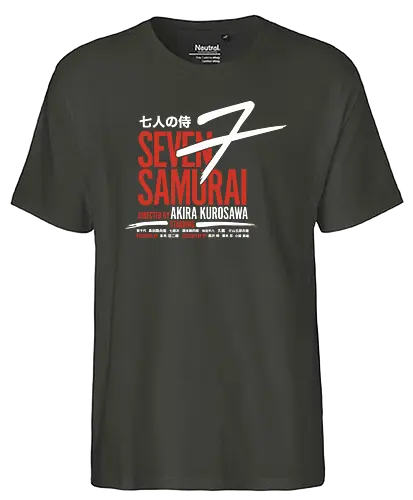 7 Samurai - sieben samurai, samurai, ronin, japan, nippon, movie, film, classic movie - Fairtrade T-Shirt