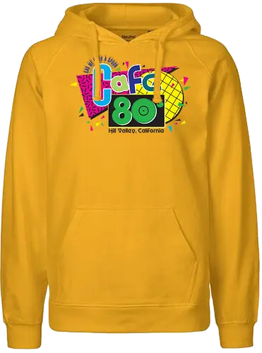 Cafe 80s - achtziger, 80s, retro - Fairtrade Hoodie