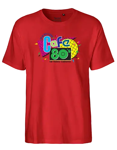 Cafe 80s - achtziger, 80s, retro - Fairtrade T-Shirt