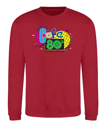 Cafe 80s - achtziger, 80s, retro - Sweatshirt