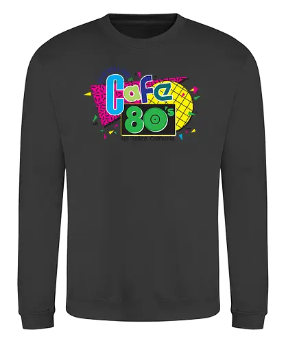 Cafe 80s - achtziger, 80s, retro - Sweatshirt