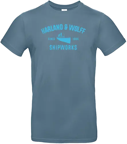 Harland & Wolff Shipworks - history, werft, titanic, ship, geschichte, company - Standard T-Shirt