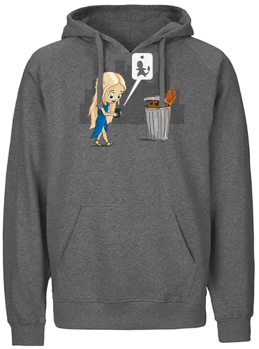 Catching Fire - mashup, gaming, serie, feuer, eis - Fairtrade Hoodie