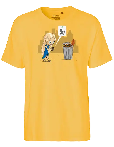 Catching Fire - mashup, gaming, serie, feuer, eis - Fairtrade T-Shirt