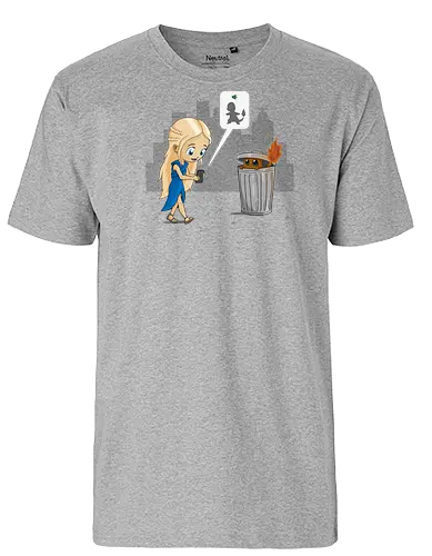 Catching Fire - mashup, gaming, serie, feuer, eis - Fairtrade T-Shirt