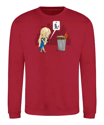 Catching Fire - mashup, gaming, serie, feuer, eis - Sweatshirt
