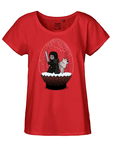 Let it Snow - snow, eis, feuer, fire, ice, serie, fantasy - Fairtrade Girl Shirt