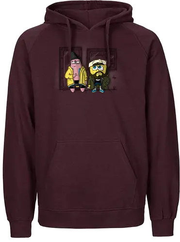 Pat and Silent Sponge - fun, mashup, Sponge, jay, silent bob - Fairtrade Hoodie
