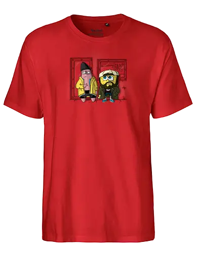 Pat and Silent Sponge - fun, mashup, Sponge, jay, silent bob - Fairtrade T-Shirt