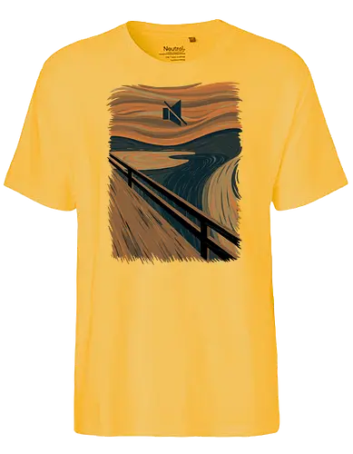 The Silence - art, kunst, der schrei, Munch, Edvard Munch, fun, Mute - Fairtrade T-Shirt