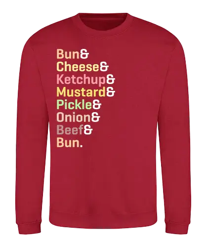 Burger - burger, food, essen, fun, rezept, cheeseburger - Sweatshirt