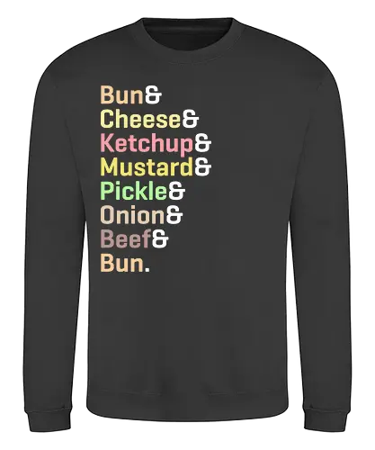 Burger - burger, food, essen, fun, rezept, cheeseburger - Sweatshirt
