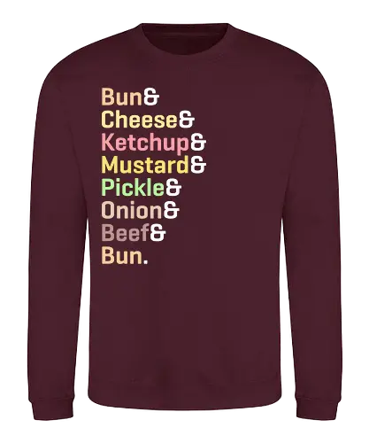Burger - burger, food, essen, fun, rezept, cheeseburger - Sweatshirt