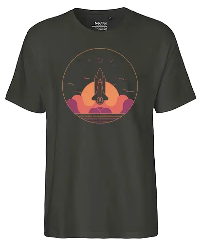 Discovery - space shuttle, space, rocket, science, stars, weltraum, space ship - Fairtrade T-Shirt