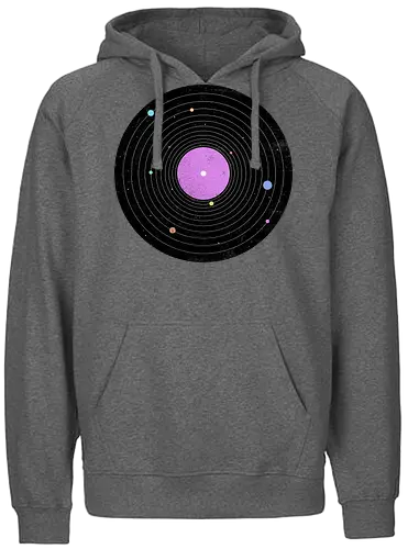 Galaxy Song - music, platte, lp, schallplatte, vinyl, sonnensystem, solar system, science, wissenschaft - Fairtrade Hoodie