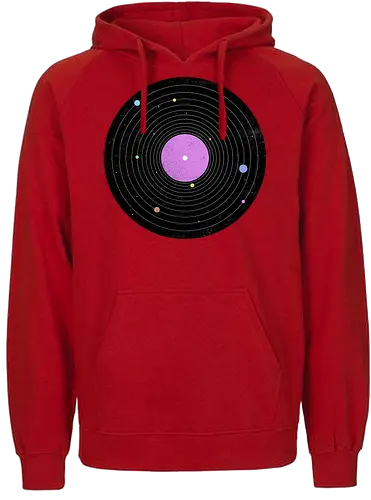 Galaxy Song - music, platte, lp, schallplatte, vinyl, sonnensystem, solar system, science, wissenschaft - Fairtrade Hoodie