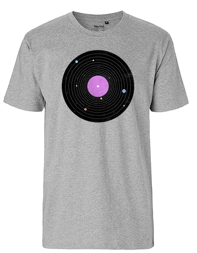 Galaxy Song - music, platte, lp, schallplatte, vinyl, sonnensystem, solar system, science, wissenschaft - Fairtrade T-Shirt