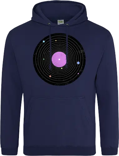 Galaxy Song - music, platte, lp, schallplatte, vinyl, sonnensystem, solar system, science, wissenschaft - Standard Hoodie