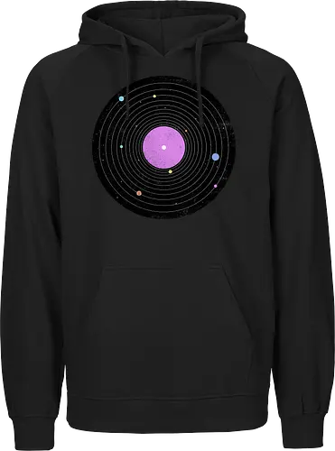 Galaxy Song - music, platte, lp, schallplatte, vinyl, sonnensystem, solar system, science, wissenschaft - Fairtrade Hoodie