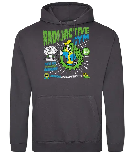 Radioactive Gym - fallout, radioactive, nuke, wasteland, gym, mutant, gaming, game, nuklr - Standard Hoodie