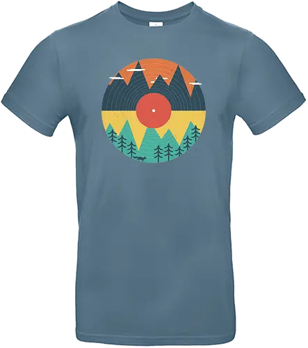 Record The Wild - vinyl, schallplatte, record, lp, nature, mountains, natur, wilderConsoles - Standard T-Shirt