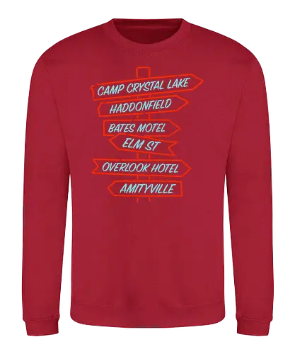 Sign of Horror - neon, horror, classics, psycho, shining, freitag der 13., tgif, nightmare - Sweatshirt