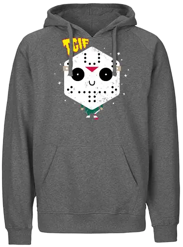 tGiF - tgif, horror, cute, jason, freitag der 13., der 13., 13th, thank god it's friday - Fairtrade Hoodie