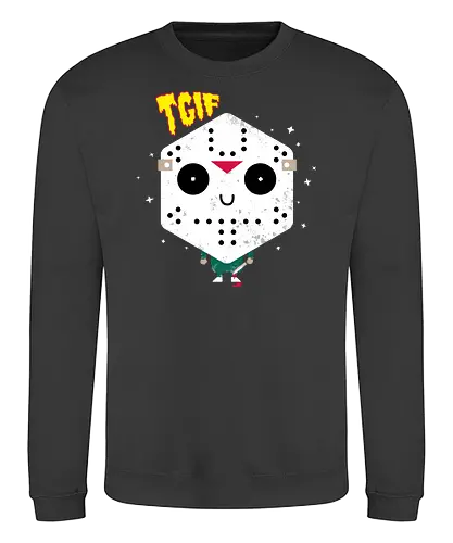 tGiF - tgif, horror, cute, jason, freitag der 13., der 13., 13th, thank god it's friday - Sweatshirt