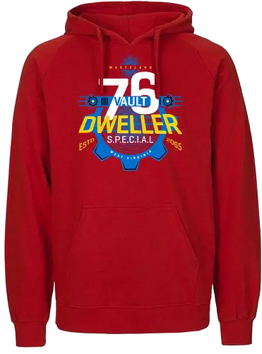 Wasted Dweller - gaming, game, multiplayer, nuke, wasteland, vault, 76, nuclr - Fairtrade Hoodie