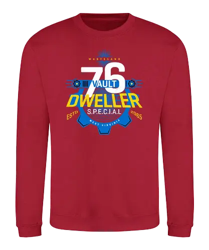 Wasted Dweller - gaming, game, multiplayer, nuke, wasteland, vault, 76, nuclr - Sweatshirt