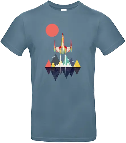 Sunset Fighter - star, wars, krieg, sterne, tod, stern, movie, classic, film, weltraum - Standard T-Shirt