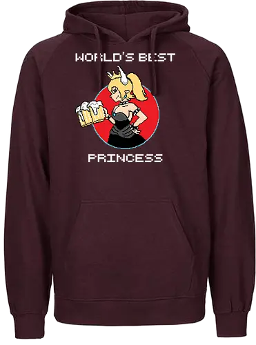 World's best Princess - mario, bowsette, beer, bier, games, retrogames, arcade, retro, gaming - Fairtrade Hoodie