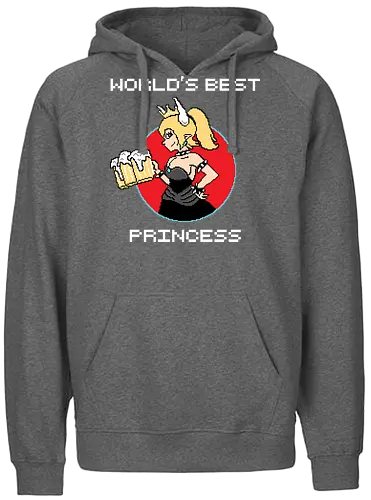 World's best Princess - mario, bowsette, beer, bier, games, retrogames, arcade, retro, gaming - Fairtrade Hoodie