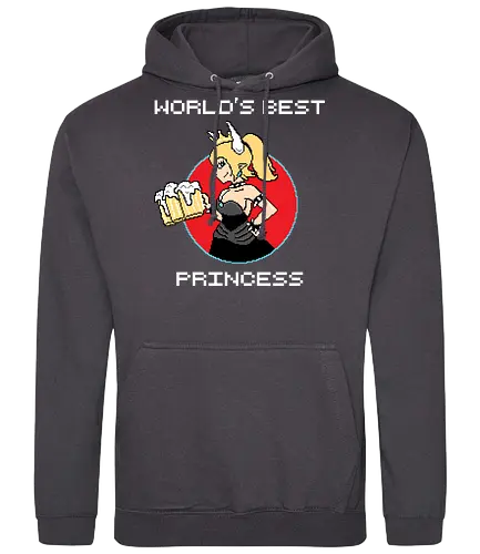 World's best Princess - mario, bowsette, beer, bier, games, retrogames, arcade, retro, gaming - Standard Hoodie