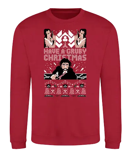 Have a Gruby Christmas - stirb langsam, die hard, gruber, bruce willis, movie, classic, christmas, weihnachten, Ugly christmas swter - Sweatshirt