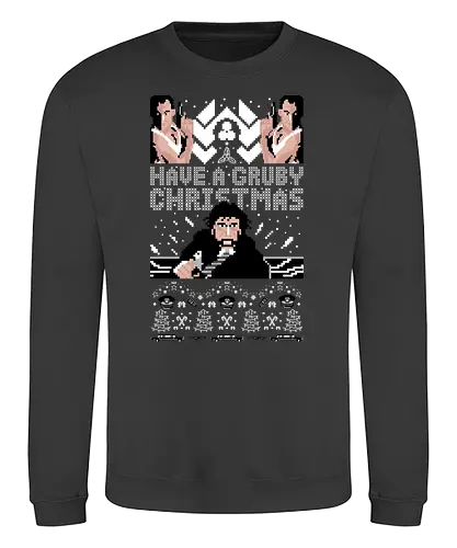 Have a Gruby Christmas - stirb langsam, die hard, gruber, bruce willis, movie, classic, christmas, weihnachten, Ugly christmas swter - Sweatshirt