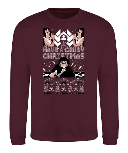 Have a Gruby Christmas - stirb langsam, die hard, gruber, bruce willis, movie, classic, christmas, weihnachten, Ugly christmas swter - Sweatshirt