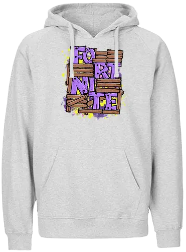 Battle Base - fortnite, base, building, wood, gaming, game - Fairtrade Hoodie