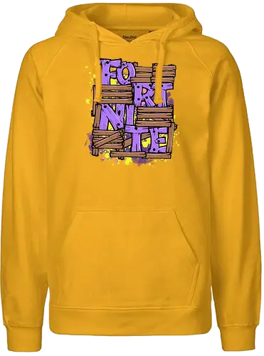 Battle Base - fortnite, base, building, wood, gaming, game - Fairtrade Hoodie