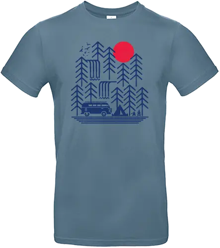 Camping Days - camping, bulli, outdoor, zelt, tent, zelten, lagerfeuer, draußen, wald, natur, wohnmobil - Standard T-Shirt