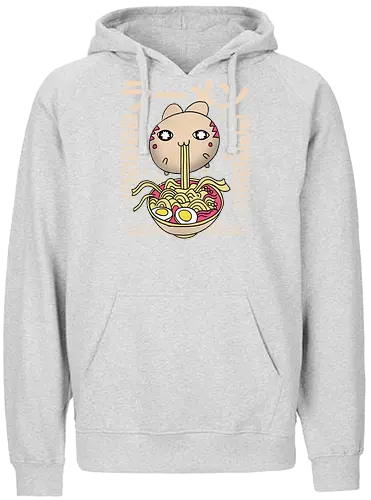 Hungry Cat - neko, katze, cat, ramen, nudeln, essen, cute, niedlich, kawaii, t - Fairtrade Hoodie